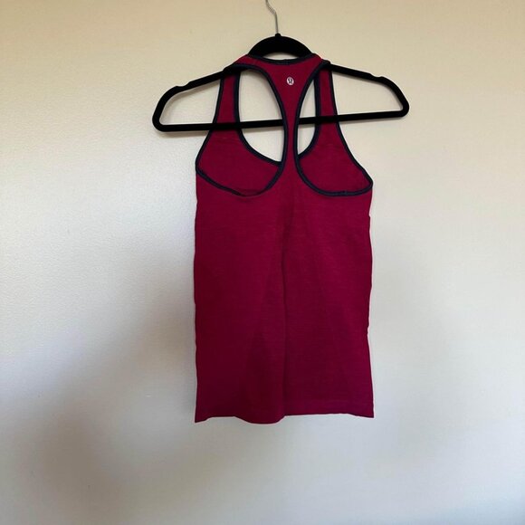 Lululemon Ebb & Flow Racerback Tank | sz6 | Heathered Bumble Berry - Picture 4 of 4